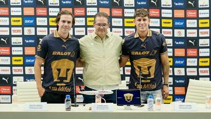Pumas presenta a Córdova y Calderón como primeros refuerzos