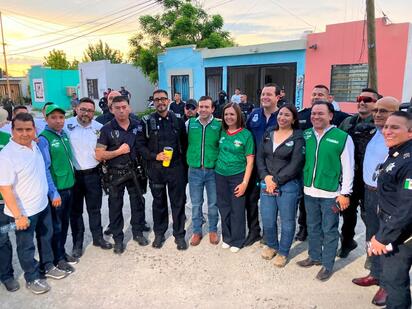 Autoridades de los tres órdenes participaron en el recorrido.  FRONTERA, COAHUILA. Con un llamado a fortalecer la participación ciudadana para mantener