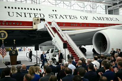 AIR FORCE ONE Cuatro periodistas de The New York Times fueron citados por un jurado federal tras publicar un reportaje sobre presuntas preocupaciones de seguridad del nuevo
