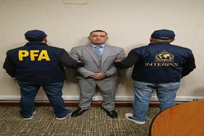 Autoridades argentinas detuvieron al mexicano Rodolfo Junior Aguirre Covarrubias, requerido por Estados Unidos por presuntos delitos de narcotráfico