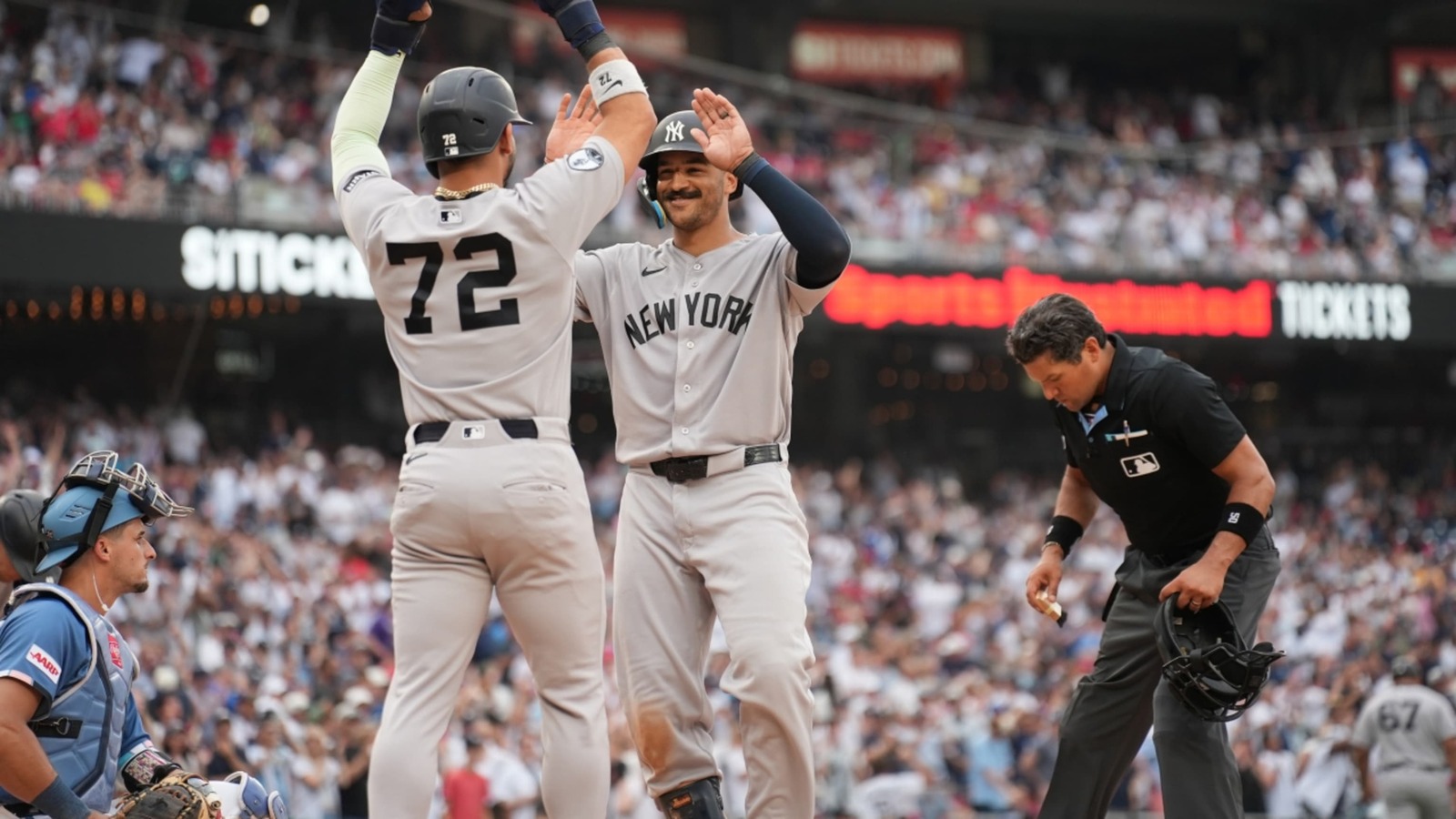 Yankees vencen a Nacionales con jonrones de Grisham y Goldschmidt