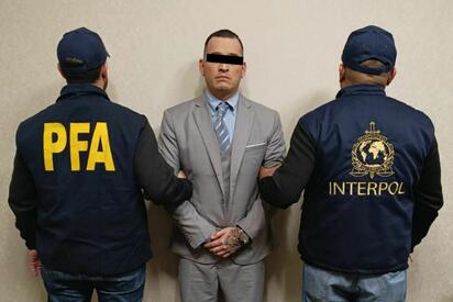 Autoridades argentinas detuvieron en Buenos Aires al mexicano Rodolfo Aguirre Covarrubias, buscado por Estados Unidos por presuntos delitos de narcotráfico.