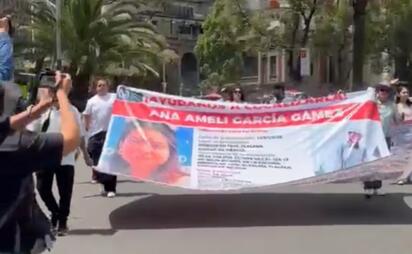 A un año de la desaparición de Ana Amelí, marchan al Ángel
