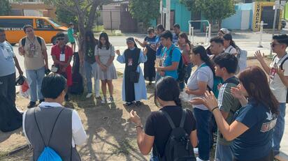 JÓVENES MISIONEROS La avanzada nacional recorrerá calles para compartir esperanza antes del Encuentro Nacional de Jóvenes en el Espíritu Santo. Este lunes, Monclova se convirtió