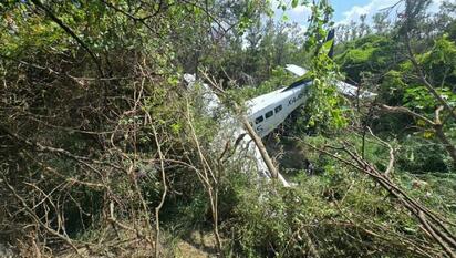 Avión procedente de Piedras Negras se accidenta al llegar a Monterrey