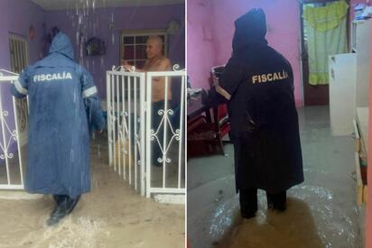 Rescatan a adulto mayor tras inundarse su vivienda en Castaños