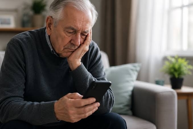 Los celulares inteligentes pueden aumentar el riesgo de depresión en los mayores