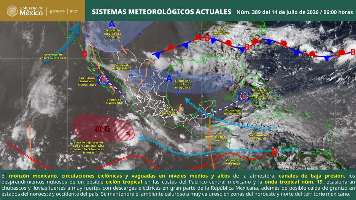 Mantiene Coahuila vigilancia por lluvias fuertes a muy fuertes y riesgo de inundaciones repentinas 