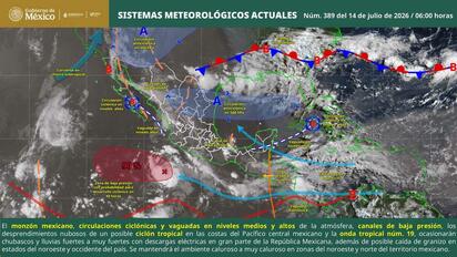 Mantiene Coahuila vigilancia por lluvias fuertes a muy fuertes y riesgo de inundaciones repentinas 