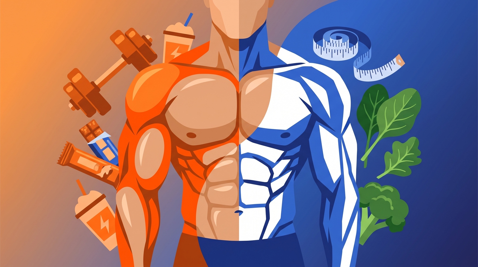 En qué se diferencian el aumento de masa muscular y la definición