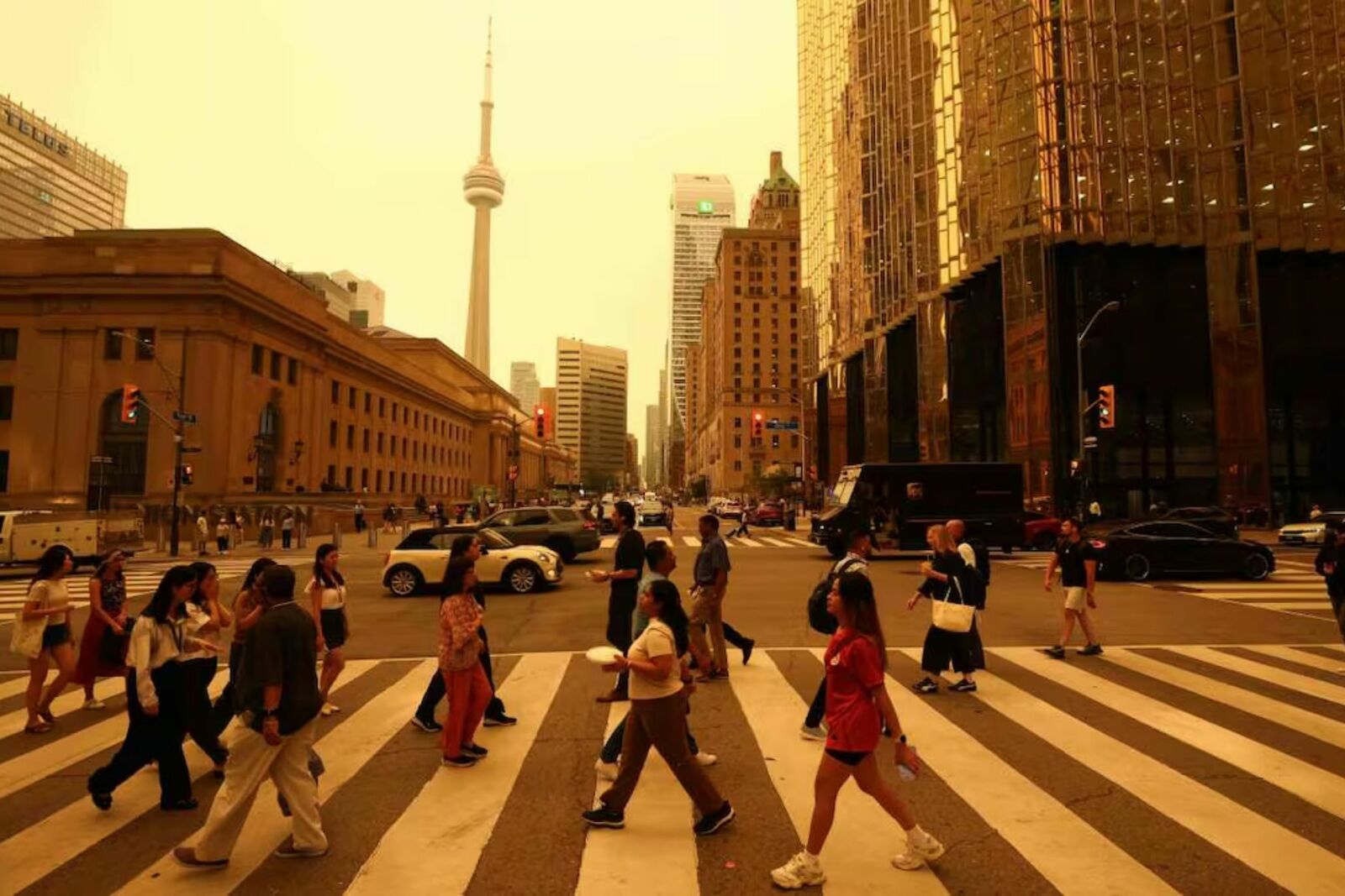Humo de incendios en Canadá deteriora la calidad del aire en Estados Unidos