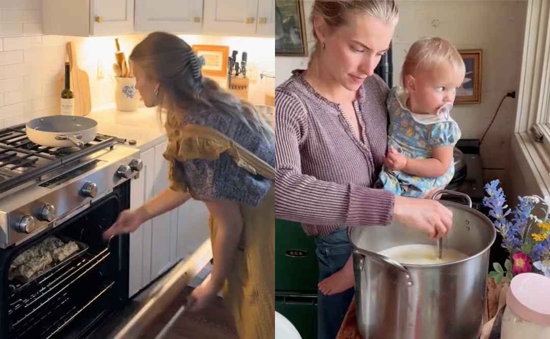 El fenómeno 'tradwife' crece en TikTok