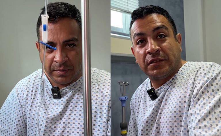 "No se espanten": Luis Fernando Peña reaparece en el hospital tras cirugía