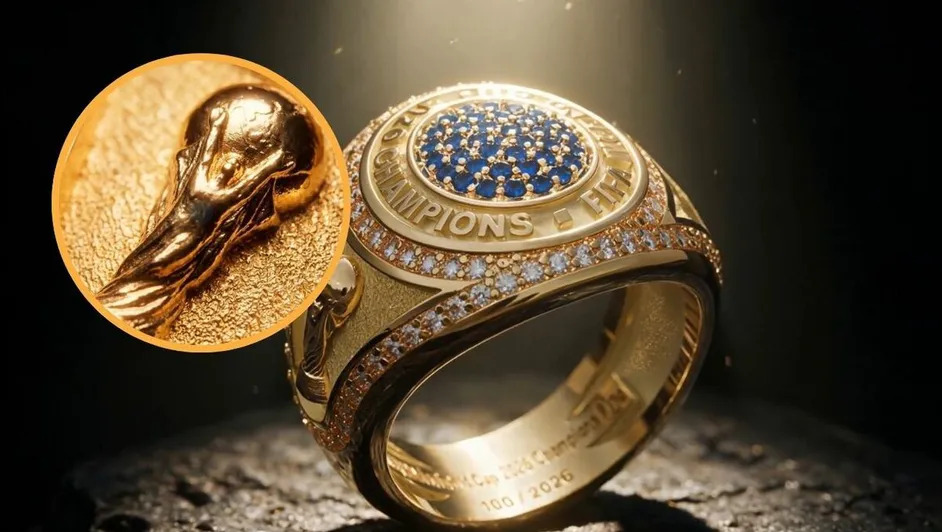 El campeón del Mundial 2026 recibirá un anillo de oro, diamantes y zafiros