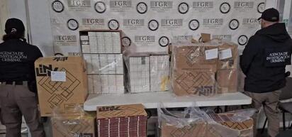 Aseguran 60 mil cigarros de presunto contrabando y dos kilos de marihuana en autobús sobre la carretera Saltillo-Zacatecas