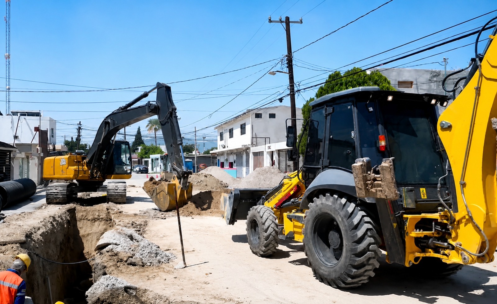 Concluye SIMAS obra de reposición de colector en la colonia El Pueblo