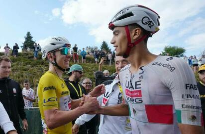 Tadej Pogacar gana la etapa 14 y Del Toro sube al séptimo lugar en el Tour