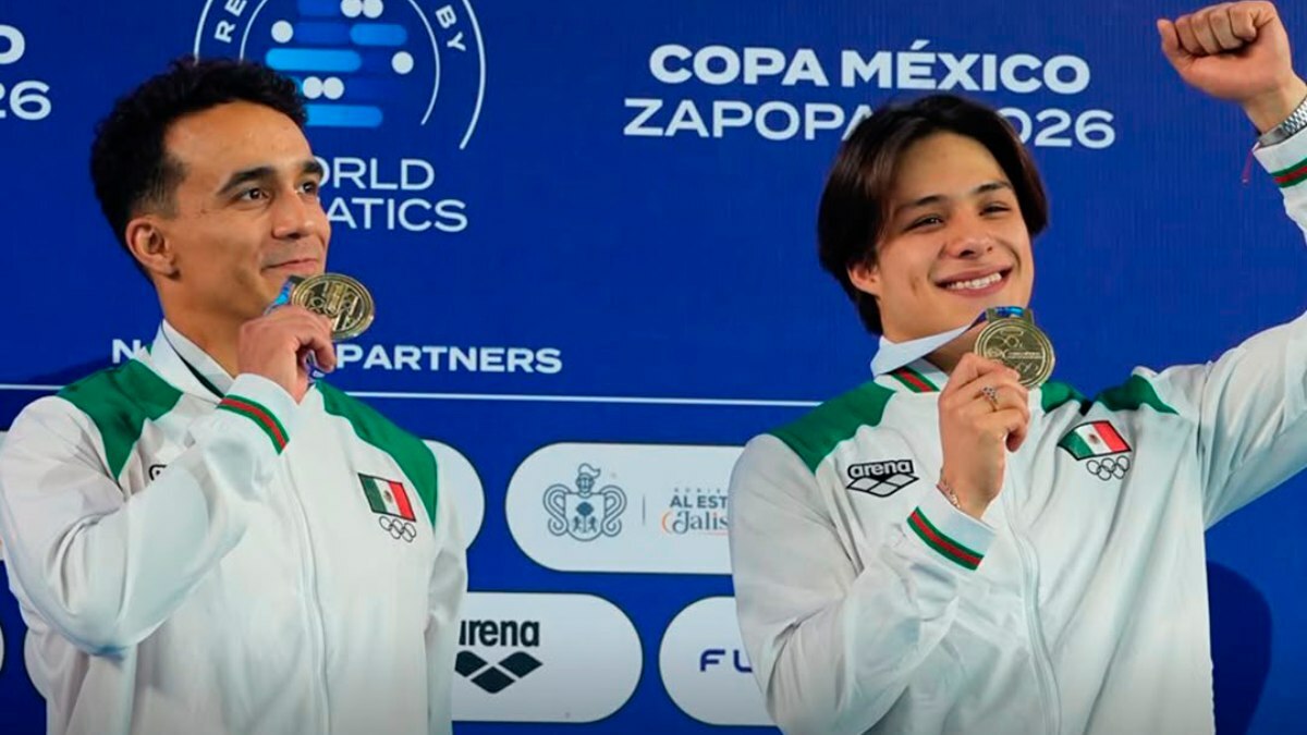Osmar Olvera y Juan Celaya conquistan el oro en la Copa México de Clavados