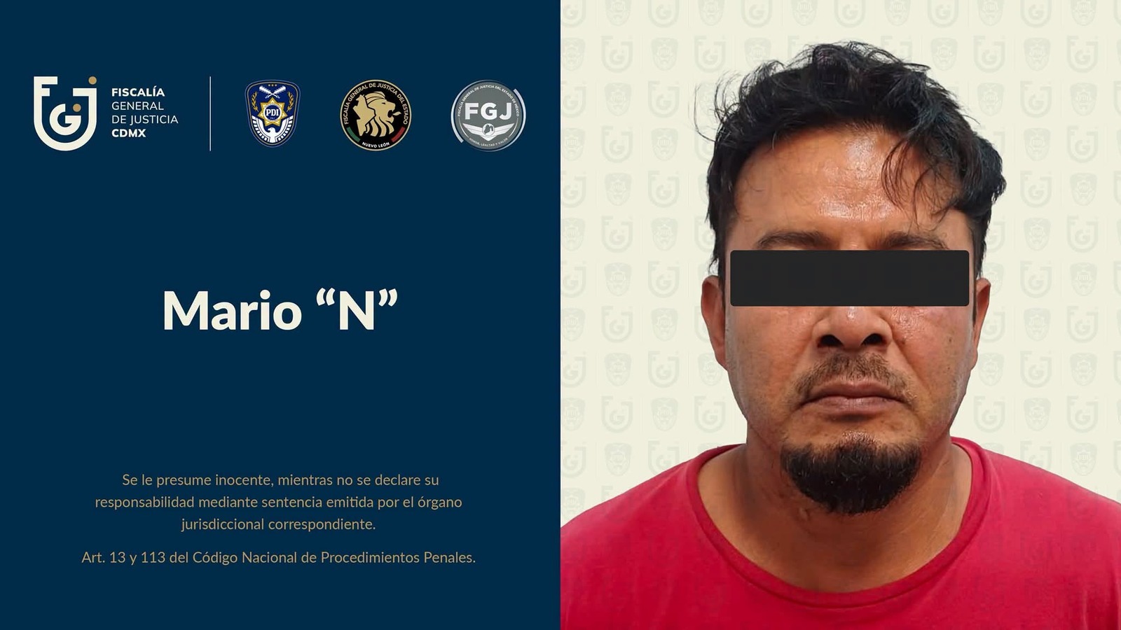 Detienen en Nuevo León a hombre buscado por el feminicidio de su pareja en CDMX
