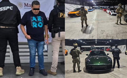 Autoridades federales detuvieron a Justo Aurelio 'N' durante cuatro cateos en Mérida, donde también aseguraron vehículos, armas y bienes valuados