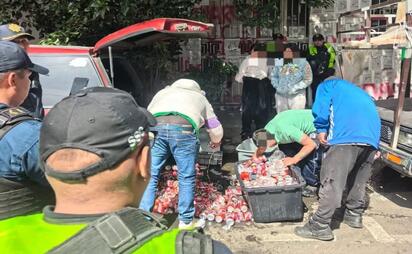 SSC destruye cargamento de cervezas rumbo al Ángel