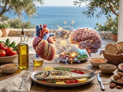 Dieta mediterránea podría activar proteínas que ayudan a proteger el corazón y el cerebro