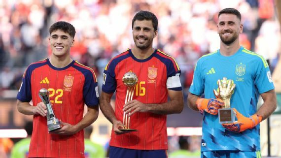 España conquista el título y los tres premios individuales: Rodri, Simón y Cubarsí
