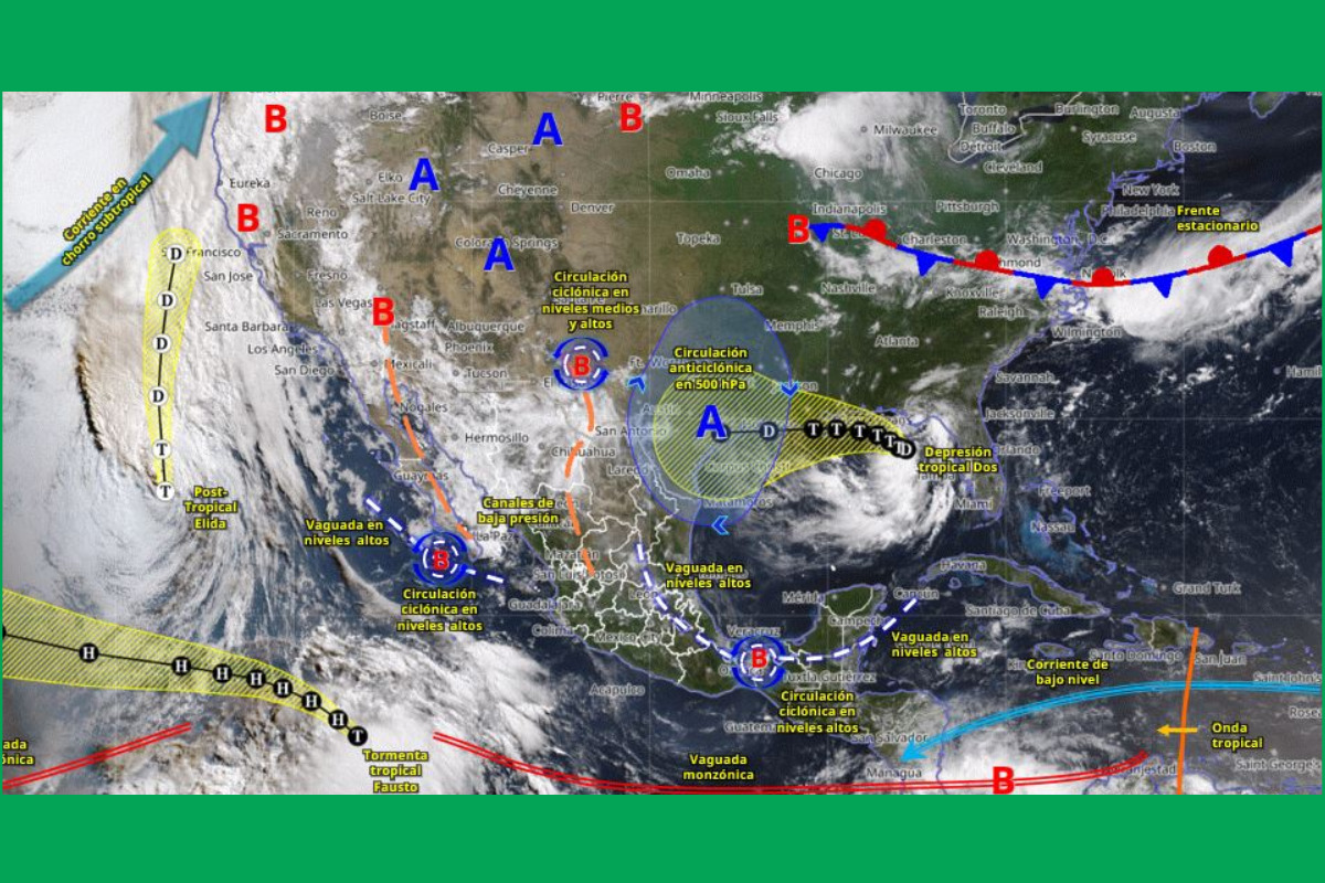 Clima en México: lluvias, granizo y temperaturas de 45 grados