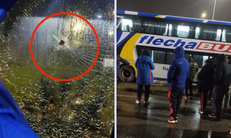 Balean autobús de aficionados de Tigre tras partido en Uruguay