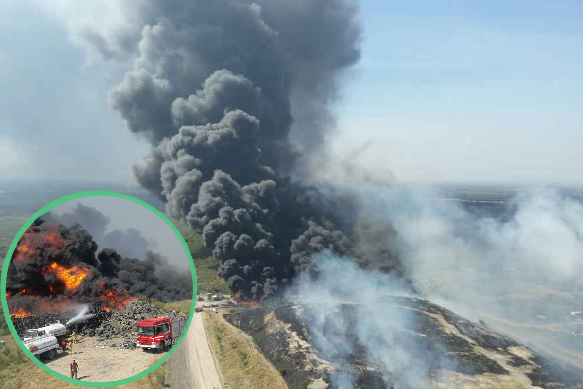 Humo cubre Ciudad Victoria tras incendio; deja sin electricidad a miles
