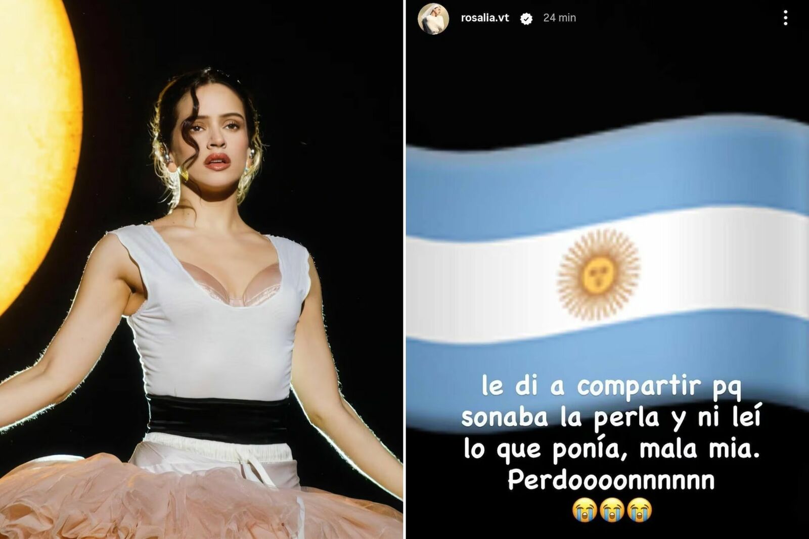 Rosalía se disculpa con Argentina luego de la polémica publicación tras la final del Mundial 2026