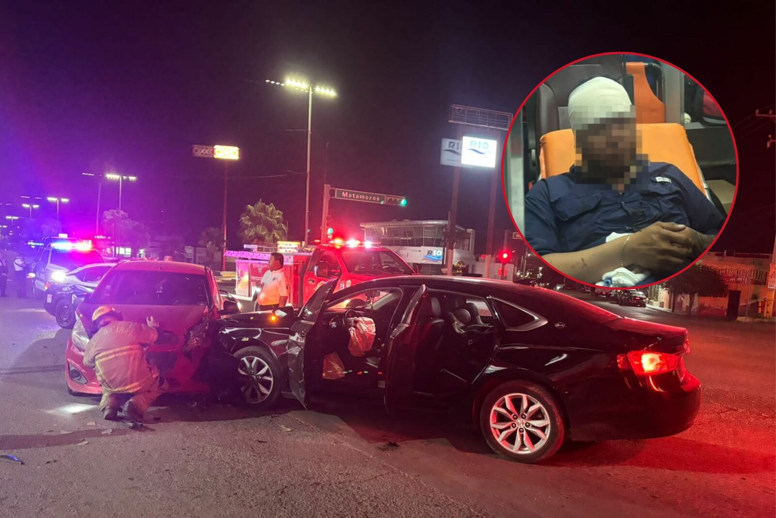 Choque en transitado crucero deja un lesionado y un conductor detenido en Monclova