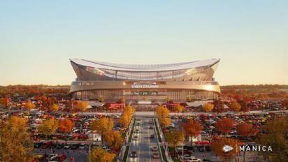 Chiefs revelan renders de su nuevo estadio de 3,000 millones de dólares
