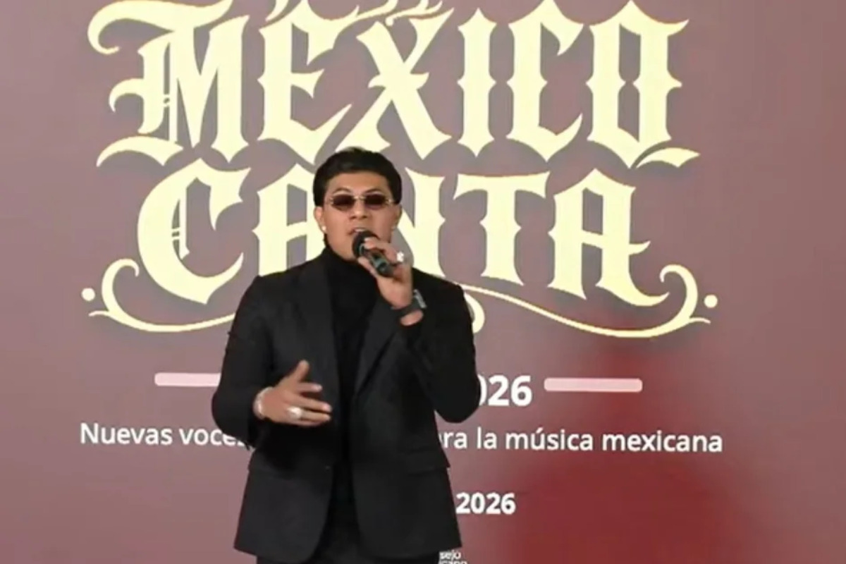 El Bogueto promueve México Canta durante conferencia de Sheinbaum