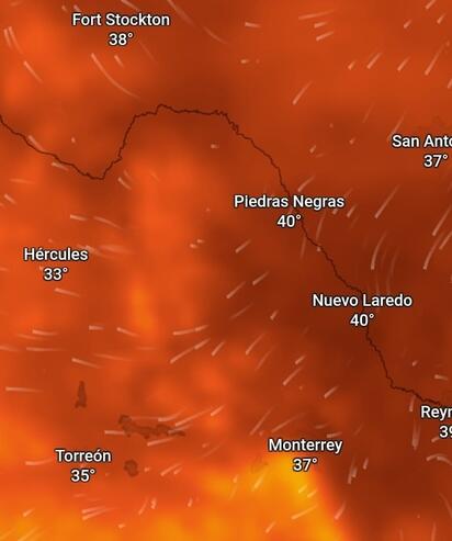Piedras Negras se ubicó entre las ciudades más calurosas de México