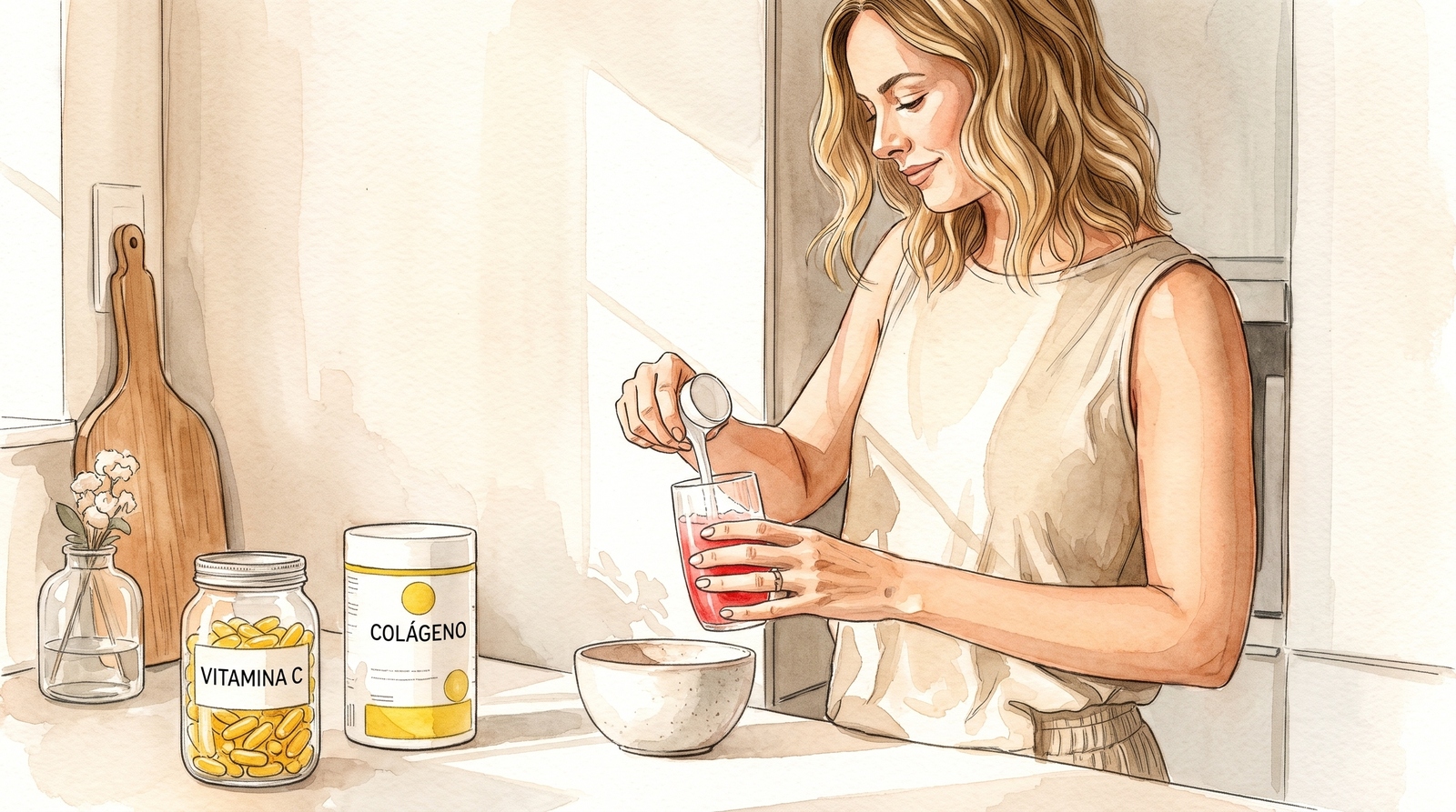 Colágeno y vitamina C: qué dice la ciencia sobre esta combinación para el cuidado de la piel