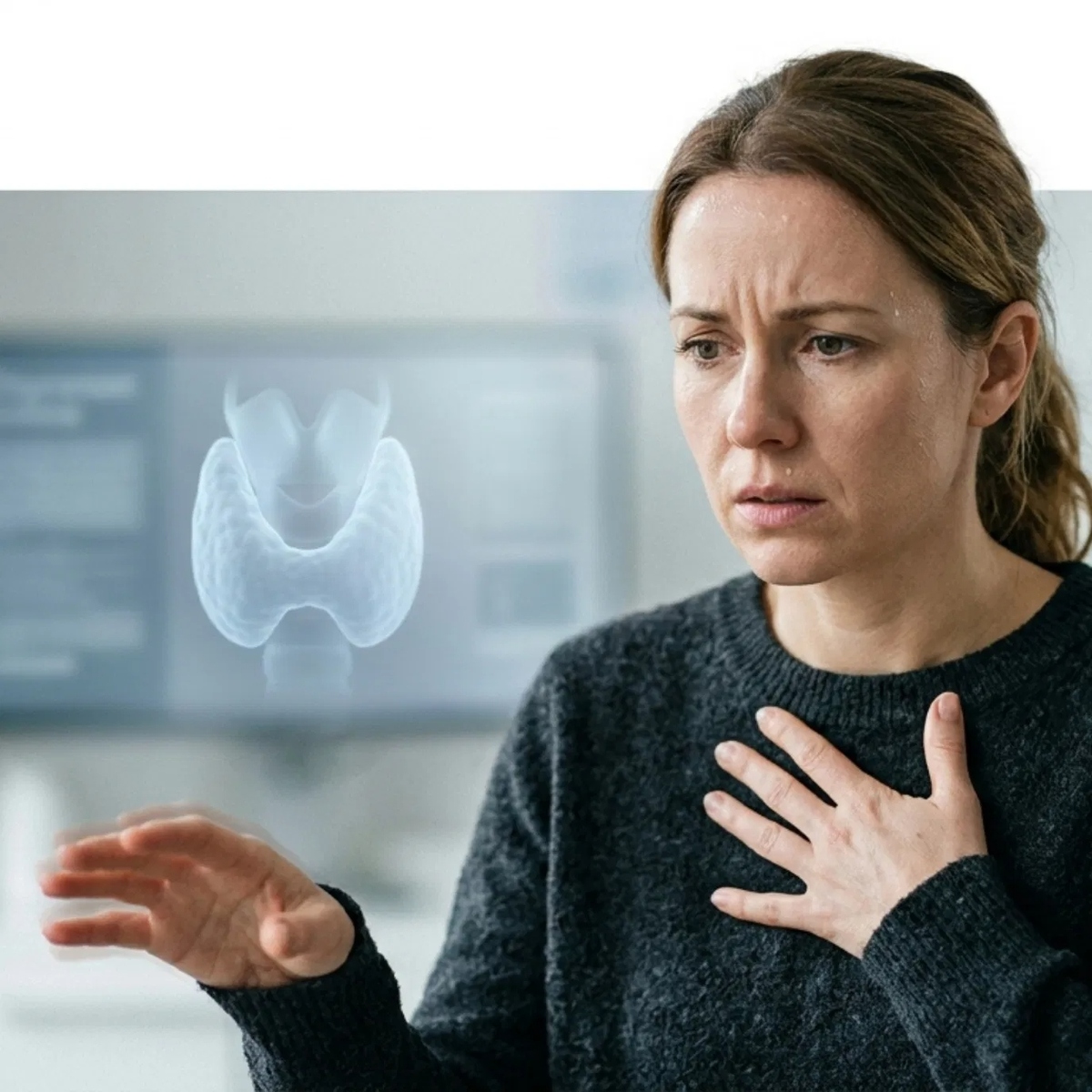 9 señales que parecen ansiedad, pero podrían ser un problema de tiroides