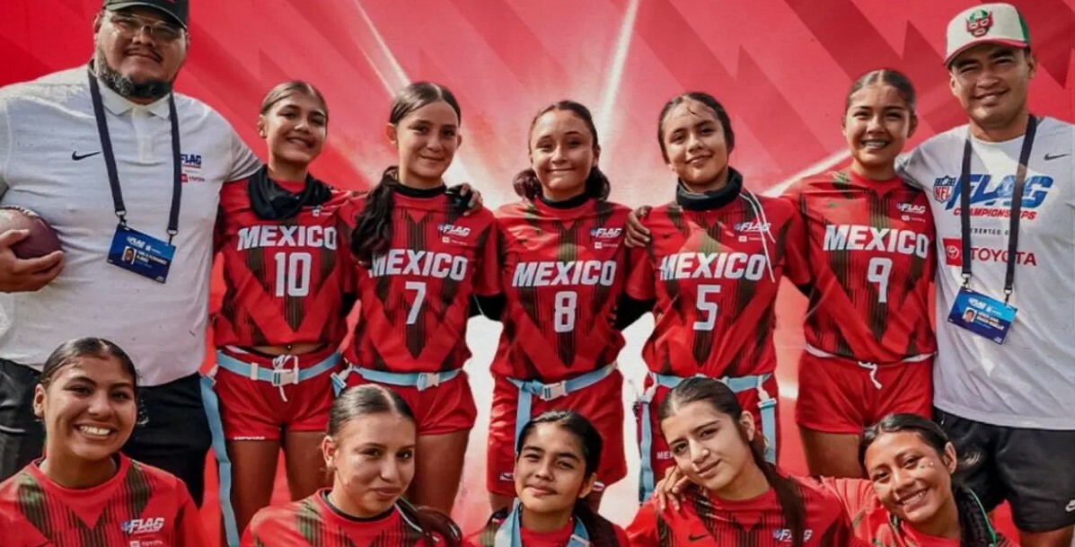 México logra el oro femenil y la plata mixta en el torneo internacional de NFL Flag