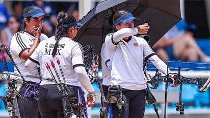 Equipos mexicanos de arco compuesto caen por oro en Santo Domingo