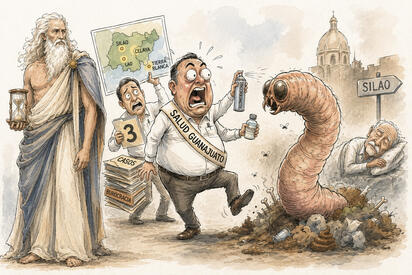 Cronos - Caricatura editorial... “La plaga sigue fuera de control”