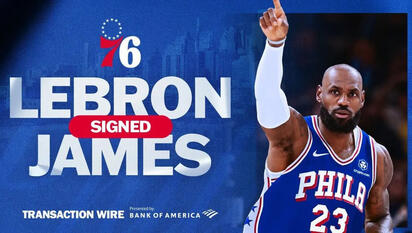 Philadelphia 76ers anuncia el fichaje de LeBron James
