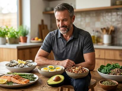 Mejores alimentos para la testosterona baja después de los 40 años