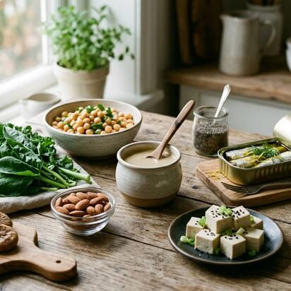 9 alimentos ricos en calcio que no son lácteos y deberías conocer