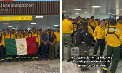 México envía 104 bomberos forestales a Canadá para combatir graves incendios en Ontario