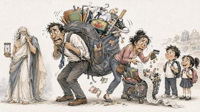 Cronos - Caricatura editorial... “Regreso a clases, golpe al bolsillo”