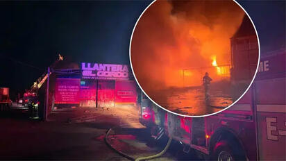 'Columna de humo colosal': Voraz incendio consume llantera y desata momentos de terror en Ciudad Obregón