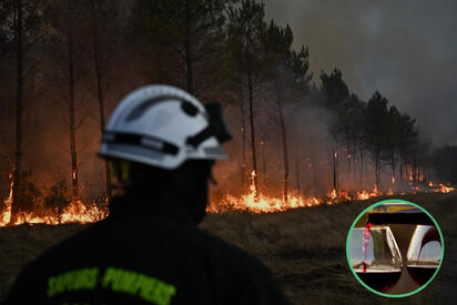 ¿Vino con sabor a ceniza? Incendios amenazan los viñedos de Burdeos