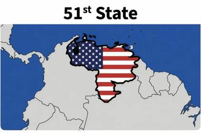 Trump comparte mapa de Venezuela como “Estado 51” de EU y afirma que no está lista para elecciones