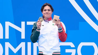 Osmar Olvera gana su tercer oro en los Centroamericanos en trampolín 3m