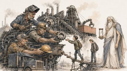 Cronos - Caricatura editorial... Industria sin herederos